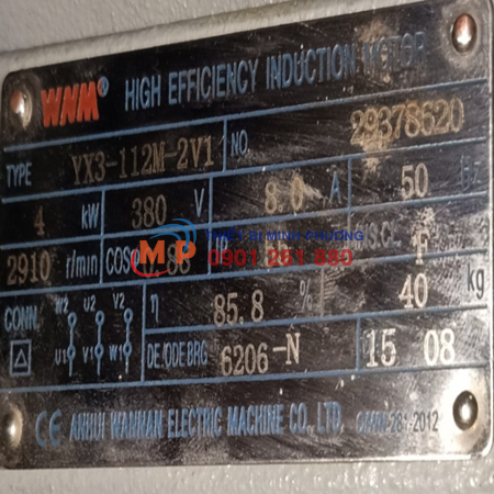 ĐỘNG CƠ WNM YX-112M-2V1 4KW 380V
